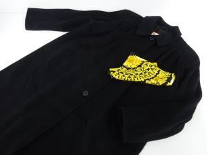 HERNO カシミヤ ロングコート(スカーフ付き) ブラック